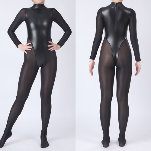 Body tuta pelle trasparente - body,